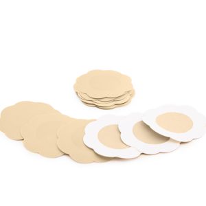Nipple Cover for Womens 10 Pair Premium Soft Satin Adhesive Breast Petal Invisible Nipple Pasties